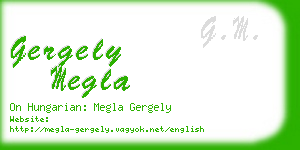 gergely megla business card